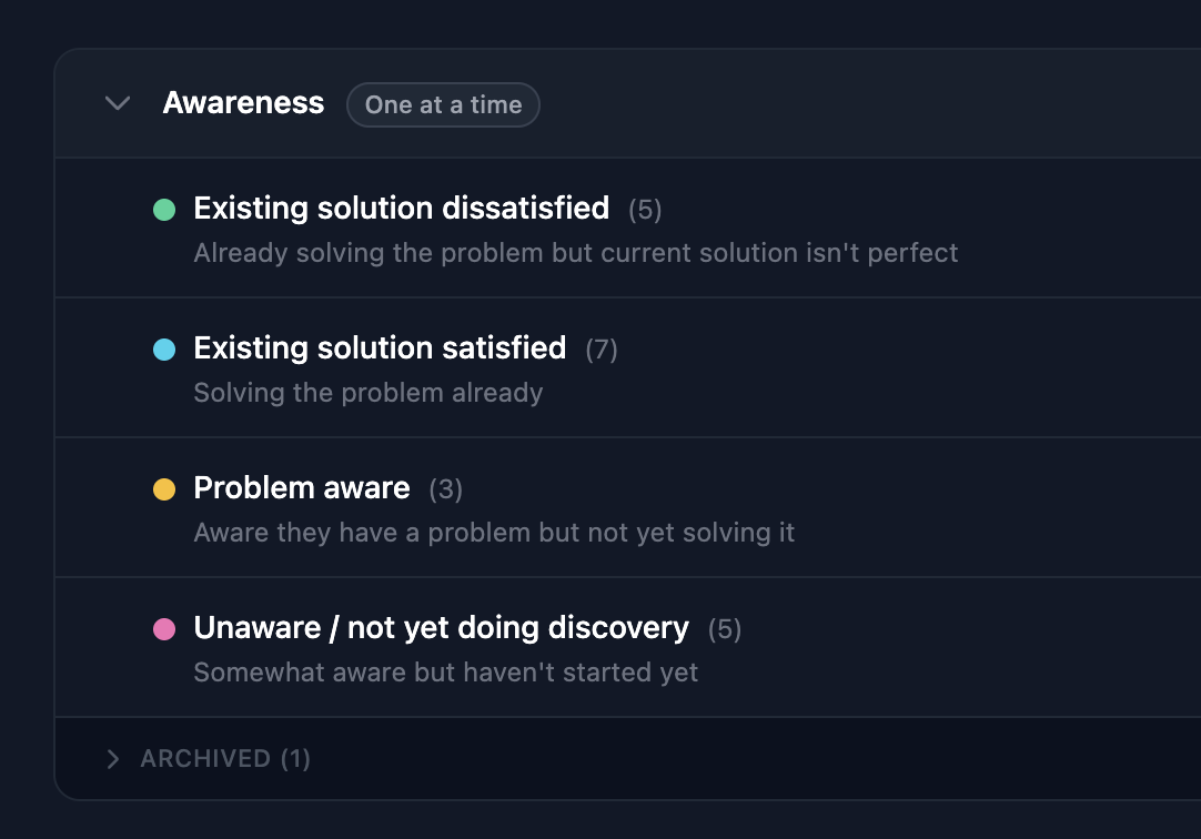 Segments screenshot